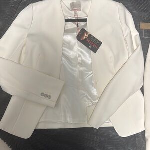 The Limited White Structured Blazer with Tailored Fit